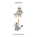 Rainbow Skull Couple Temporary Tattoos (2pcs/set)